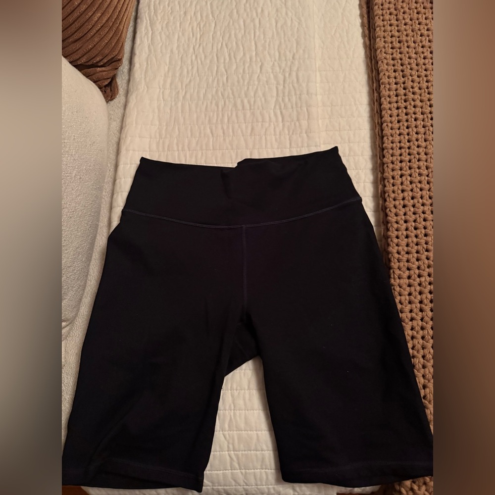 Women's Black High-Waisted Biker Shorts